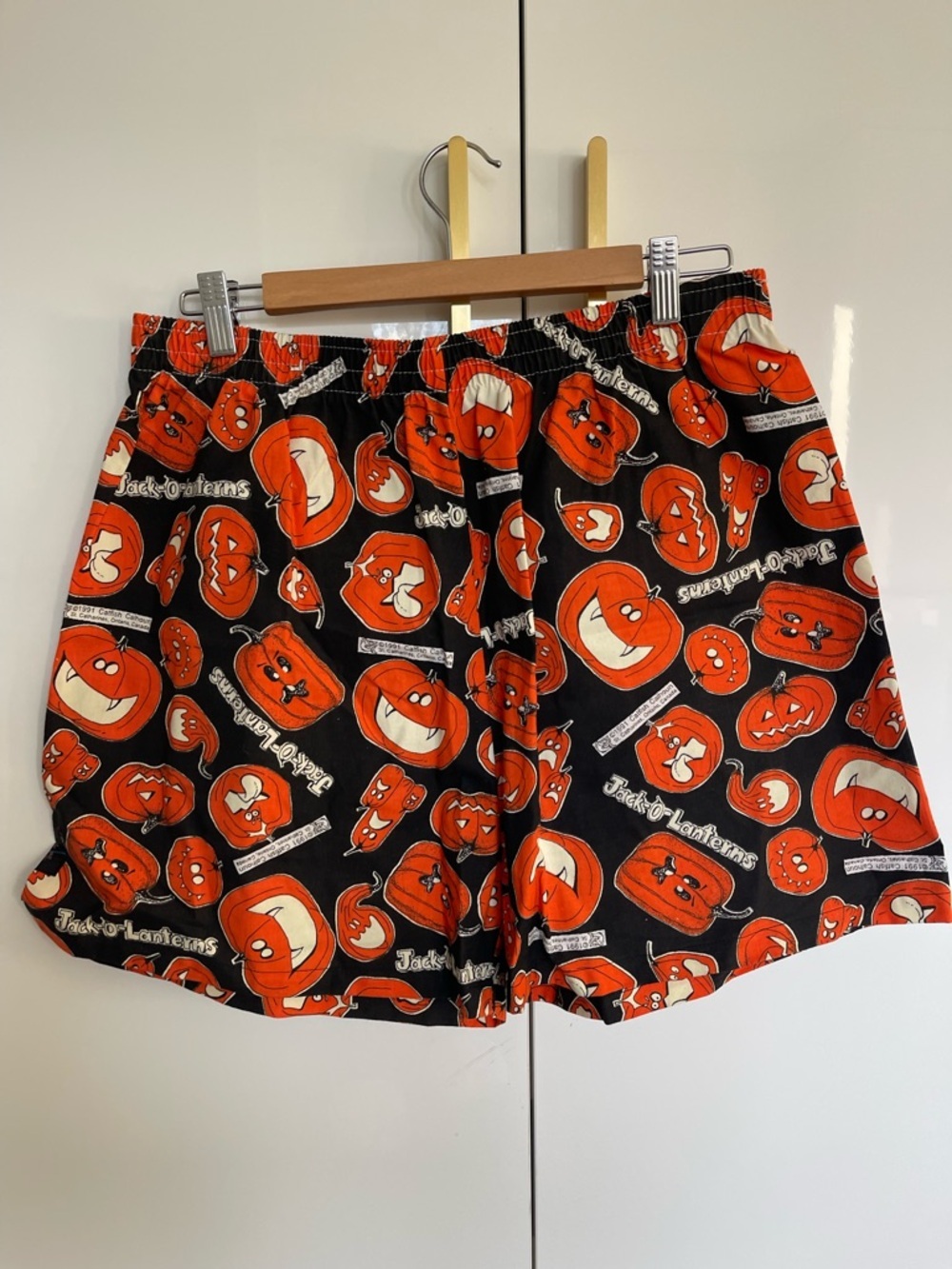 Men's Halloween Pumpkin Print Shorts